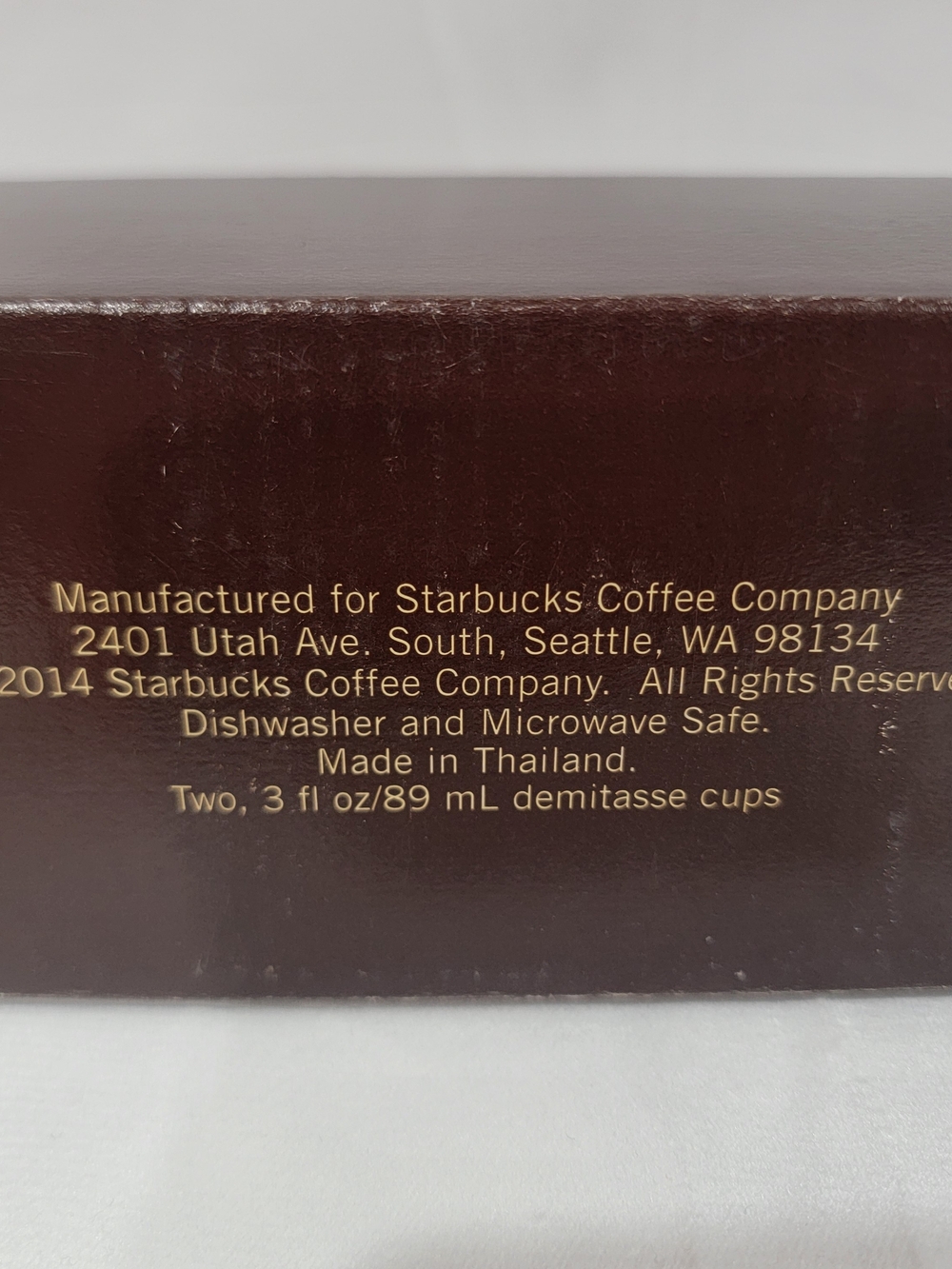 Starbucks Thailand & Bangkok Red and Brown Demitasse Mug Set - Picture 4 of 5
